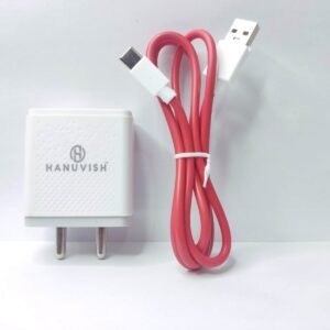 Hanuvish Dual Port Mobile Charger with Deta Cable