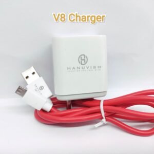 Hanuvish 3.4 A Single Port Mobile Charger with Detachable Cable