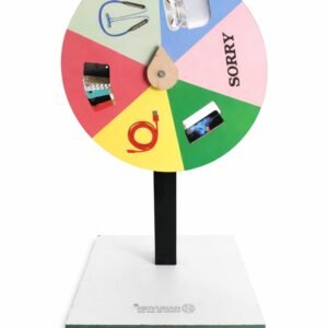 For Mobile || Lucky Draw Spin Wheel with Stand and 6pc Sticker