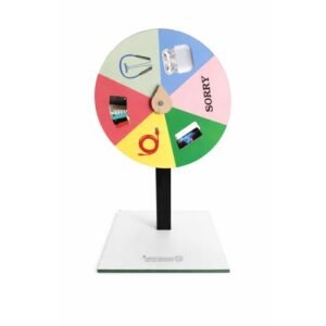 Lucky Draw Spin Wheel with Stand and Sticker