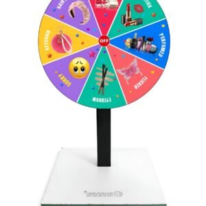 For cosmetic || Lucky Draw Spin Wheel with Stand and Sticker
